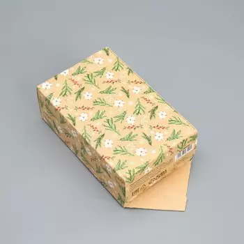 Сборная коробкаконфета «Новогодняя акварель», 9,3 14,6 5,3 см