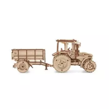 Сборная модель деревянная 3D EWA Прицеп к трактору Беларус 82/2022