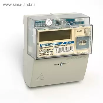 Счетчик "Энергомера" СЕ 102 R5.1 145 J, 5-60 А, однофазный, многотарифный, для физ.лиц ЕКБ