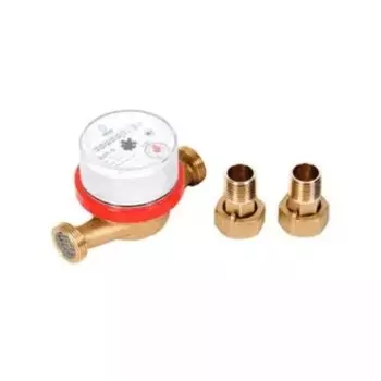 Счетчик воды универсальный "Декаст" 72-15-244, DN 15 мм, L=110 мм, обратнй клапан, с КМЧ