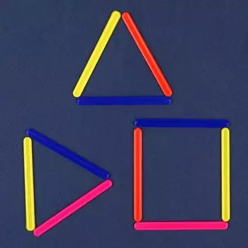 Счетные палочки 30 штук, в пластиковом пенале, МИКС «Фиксики»