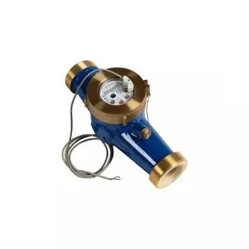 Счётчик холодной воды "ЭКОМЕРА", многоструйный, DN 32 мм, 40С, L=260 мм, импульсный, с КМЧ