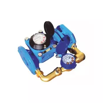 Счётчик холодной воды "Тепловодомер", комбинированный, турбинный, DN 50/20 мм, фланец