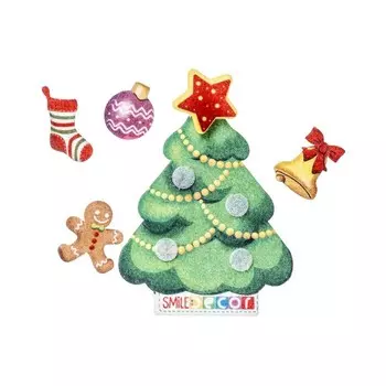 Счётный материал из фетра «Ёлочка» мини - игра