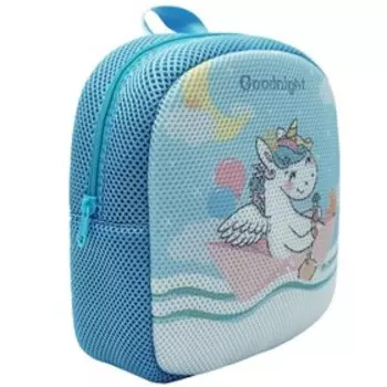 SE-YT003-KT1 Рюкзак детский Sun eight, отдел на молнии, цвет голубой/белый, 20х7х24см