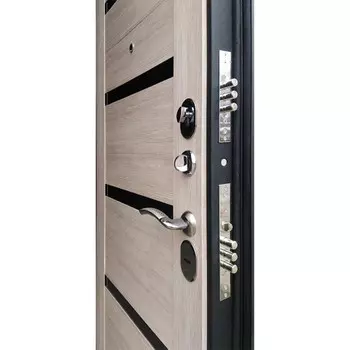 Входная дверь «Берлога. Тринити Луиджи», 9702060 мм, левая, цвет ларче крем