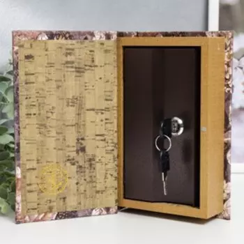 Сейф-книга дерево кожзам "Королевские розы и бабочки. Винтаж" 21х13х5 см