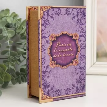 Сейф-книга дерево кожзам "Paris is my love" 17х11х5 см