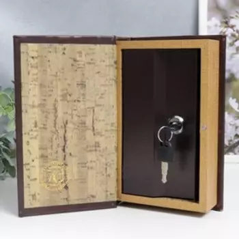 Сейф-книга дерево кожзам "Поэма Данте Алигьери - Божественная комедия" 21х13х5 см