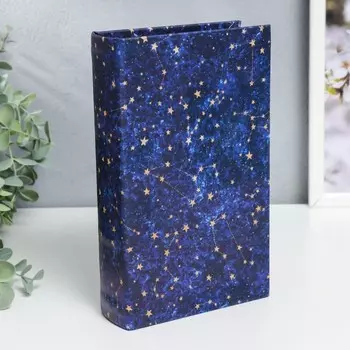 Сейф-книга дерево кожзам "Созвездия" 21х13х5 см