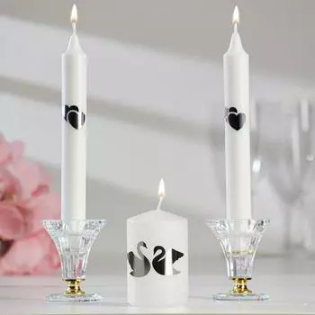 Семейный очаг "Верность", бело-серебряный