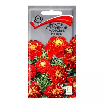 Семена цветов Бархатцы отклоненные махровые Ред черри, 0,3гр