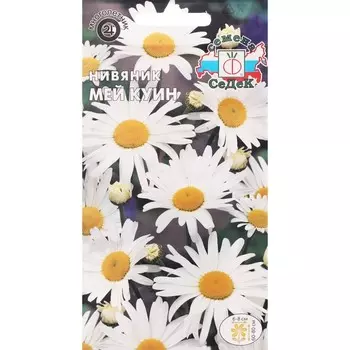Семена цветов Нивяник "Мей Куин" ,крупноцветковый, белоснежный, Евро,