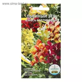 Семена цветов однолетние Львиный зев карликовая смесь 0,1