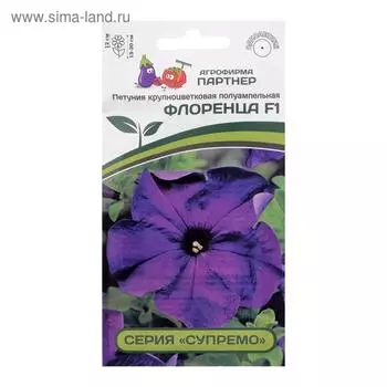 Семена цветов Петуния "Флоренца", F1, полуампельная, фиолет, 5 шт