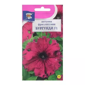 Семена цветов Петуния фриллитуния "Бургунди F1", 8 шт. в амп.