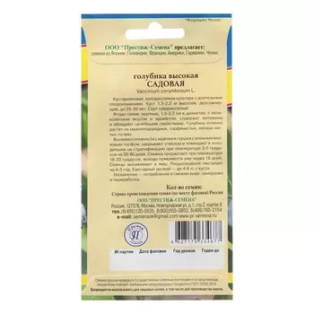 Семена Голубика "Садовая", 0,05 гр