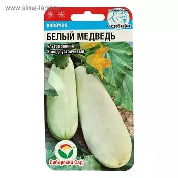 Семена Кабачок "Белый медведь", 5шт.