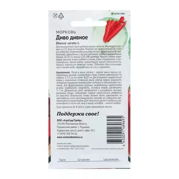 Семена Морковь "Диво дивное", 2 г