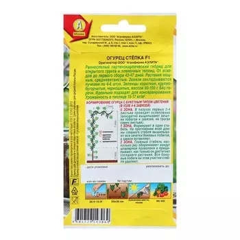 Семена Огурец Степка F1 Ор. А Парт Закатки с грядки Ц/П 10шт