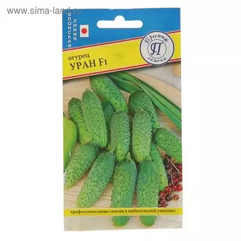 Семена Огурец "Уран" F1, раннеспелый, партенокарпический, 7 шт