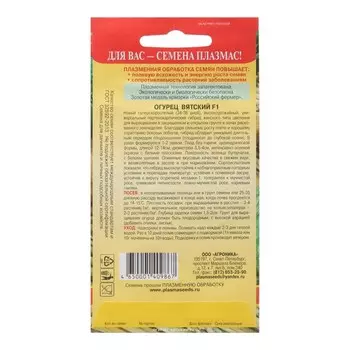 Семена Огурец "Вятский" F1 суперскороспелый