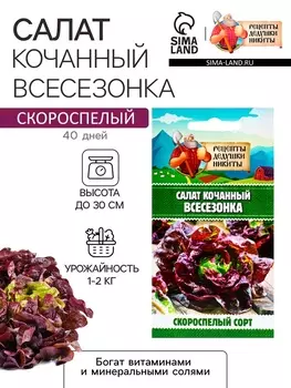 Семена Салат кочанный "Всесезонка", 0,5 г