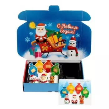 Сенсорная коробка «Большой новогодний набор», по методике Монтессори