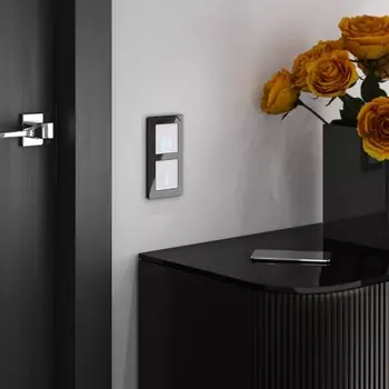 Сенсорный выключатель W4510101, одноклавишный, с подсветкой, белый