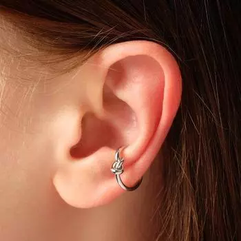 Серьга "Каффа" проволока, цвет серебро