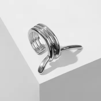 Серьга "Каффа" проволока, цвет серебро