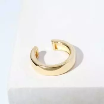 Серьга кафф «Роспись», цвет золото