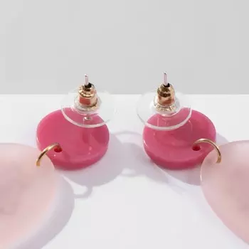 Серьги акриловые «Девушка» китаянка, цветные