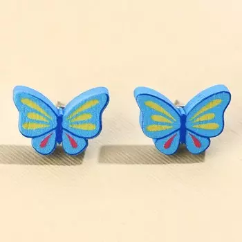 Серьги «Бабочка» гвоздики