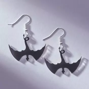 Серьги "Daimon" 3 х 1,5 см