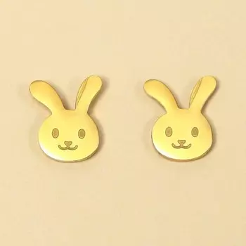 Серьги гвоздики «Зайчики»