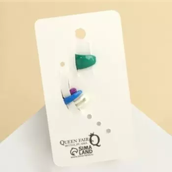 Серьги "Каффы" лето, цветные