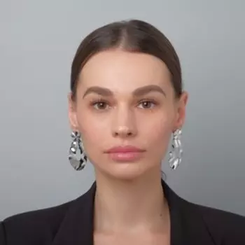 Серьги металл "Атмосфера" капля, цвет серебро