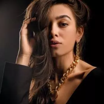 Серьги металл «Цепь» узкое плетение, цвет золото