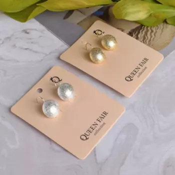 Серьги металл «Рефлекс» круг, цвет МИКС