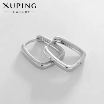 Серьги металл XUPING тренд, цвет серебро