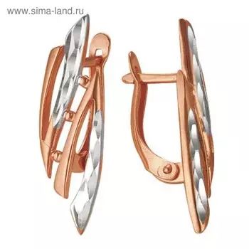 Серьги позолота "Зигзаг"