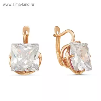 Серьги "Северное сияние", позолота, цвет белый