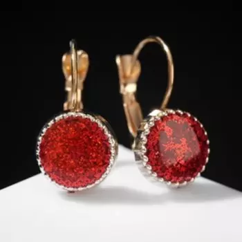 Серьги со стразами "Конфетти" сахар, цвет МИКС