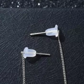 Серьги висячие «Цепочки» змейки, цвет серебро, 11 см