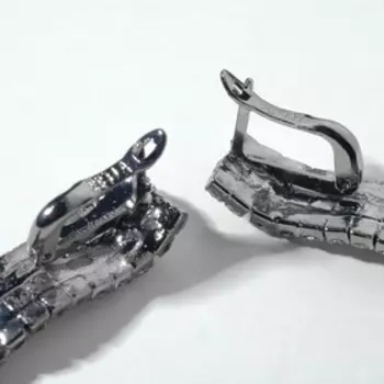 Серьги висячие «Голливуд» дождь, цвет серый, 7,5 см