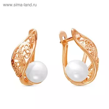 Серьги "Забота", позолота