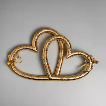 Сердца на радиатор, золото