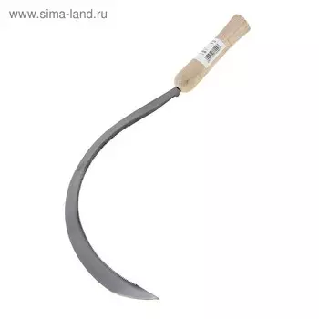 Серп «Травник», 16" (40.6 см), толщина лезвия 2 мм, рукоять дерево, Greengo