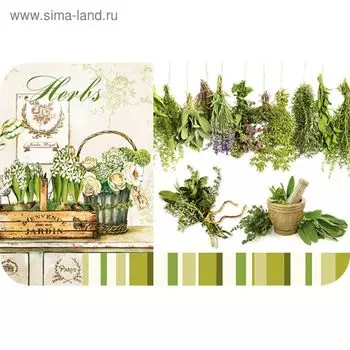 Сервировочная салфетка «Травы», размер 26 х 41 см